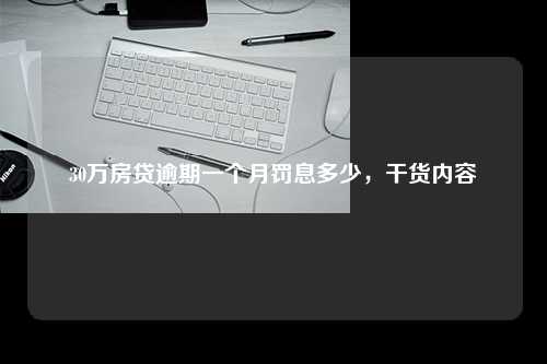 30万房贷逾期一个月罚息多少，干货内容